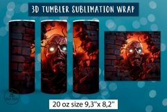 3d halloween tumbler wrap bundle | Sublimation tumbler wrap Product Image 7