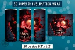 3d halloween tumbler wrap bundle | Sublimation tumbler wrap Product Image 4