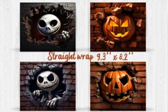 3D Halloween | 3D Sublimation Tumbler Product Image 2