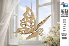 3D Butterfly Hanging Ornaments Laser Cut Bundle | Home Decor Product Image 5