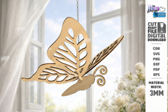 3D Butterfly Hanging Ornaments Laser Cut Bundle | Home Decor Product Image 2