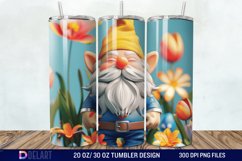 3D Happy Easter Day Gnome Tumbler Wrap Product Image 1