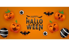 3d happy halloween template background Product Image 2