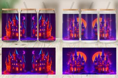 3D Haunted House Glass Can Wraps Product Image 3