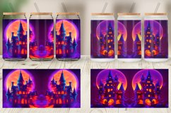 3D Haunted House Glass Can Wraps Product Image 5