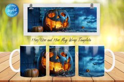 3D Haunted House 11, 12 &amp; 15 Oz Mug Sublimation Product Image 1
