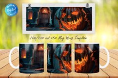 3D Haunted House 11, 12 &amp; 15 Oz Mug Sublimation Product Image 1