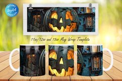 3D Haunted House 11, 12 &amp; 15 Oz Mug Sublimation Product Image 1