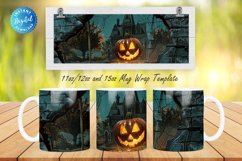 3D Haunted House 11, 12 &amp; 15 Oz Mug Sublimation Product Image 1
