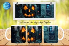 3D Haunted House 11, 12 &amp; 15 Oz Mug Sublimation Product Image 1