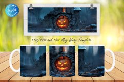 3D Haunted House 11, 12 &amp; 15 Oz Mug Sublimation Product Image 1
