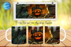 3D Haunted House 11, 12 &amp; 15 Oz Mug Sublimation Product Image 1