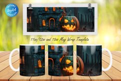 3D Haunted House 11, 12 &amp; 15 Oz Mug Sublimation Product Image 1