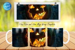 3D Haunted House 11, 12 &amp; 15 Oz Mug Sublimation Product Image 1