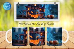 3D Haunted House 11, 12 &amp; 15 Oz Mug Sublimation Product Image 1