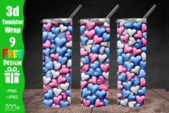 3D Heart 20 oz Skinny Tumbler Sublimation Design, 3D Heart 20 oz Skinny Tumbler Sublimation Design, 3d Tumbler Wrap | Heart Tumbler Wrap PNG | Full Wrap Design | 20oz Tumbler Wraps, 3D Heart Tumbler Wrap, 3D Heart 20 oz Skinny Tumbler