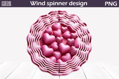 Valentine Wind Spinner Sublimation | 3D Heart Wind Spinner Product Image 1