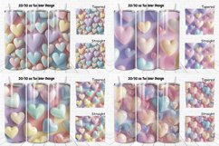 3D Hearts Pastel Tumbler Bundle Product Image 3