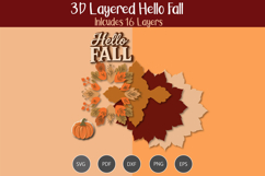 Hello Fall 3D Layered Mandala Product Image 2