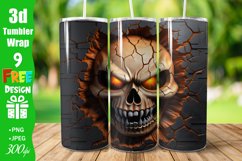 3D Skull I Skinny 20oz Tumbler wrap sublimation, PNG Bundle, Design Bundle, Skull Sublimation, Digital Download PNG, Straight &amp; Tapered PNG, 3d Horror 20oz Skinny Tumbler, 3D Hole In A Wall Tumbler, Bundle, 3d Sublimation Tumbler Wrap