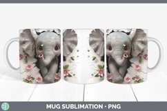 Gorgeous3D Hole in the Wall Mug Wrap design.