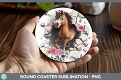 Gorgeous3D Hole in the Wall Round Coaster design.