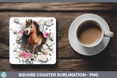 Gorgeous3D Hole in the Wall Square Coaster design.