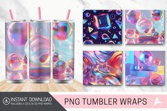 3D Holographic Shapes Tumbler wrap Product Image 1