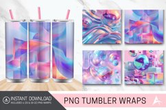 3D Holographic Shapes Tumbler wrap Product Image 1