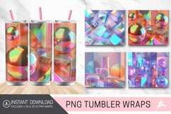 3D Holographic Shapes Tumbler wrap Product Image 1