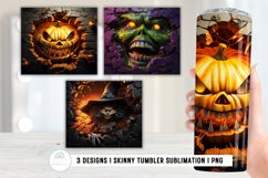 3D Horror Halloween Tumbler Wrap Product Image 1