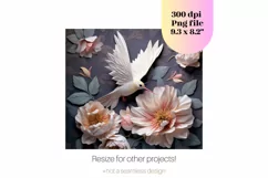 3D Hummingbird Tumbler Wrap Flower 3d Tumbler Sublimation