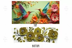 3d Hummingbird Tumbler Wrap, 40 oz tumbler wrap, 3d Hummingbird Tumbler Wrap, Hummingbird Png
