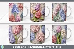 Bundle of six 3D Mug Wrap designs.