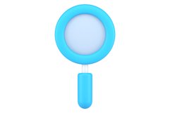 Magnifying glass 3d icon Product Image 2