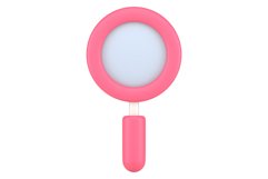 Magnifying glass 3d icon Product Image 3