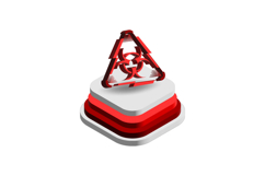 3d icon warning attention graph element concept Product Image 1
