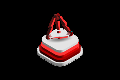 3d icon warning attention graph element vector Product Image 2