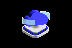 3d icon weather graph element design vector Product Image 2