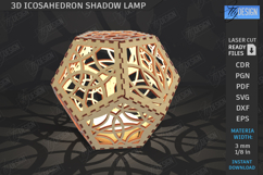 3D Icosahedron Lanterns Laser Cut Bundle | Shadow Lamps SVG Product Image 10