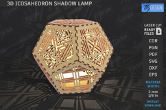 3D Icosahedron Lantern Laser Cut| Shadow Lamp |Desktop Lamp Product Image 1