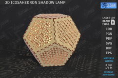 3D Icosahedron Lanterns Laser Cut Bundle | Shadow Lamps SVG Product Image 8