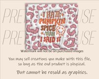 3D Inflated Funny Fall Quote, Puff Tumbler Png Product Image 3