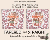 3D Inflated Funny Fall Quote, Puff Tumbler Png Product Image 2