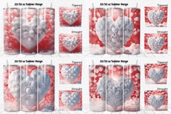 3D Inflated Puff Bubble Heart Tumbler Bundle Product Image 2
