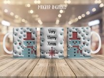 3D inflated Christmas Mug Wrap Sublimation Designs, Christmas Snowman Mug, Christmas Png