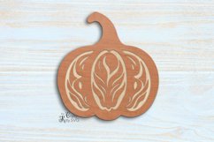 3D Pumpkin laser cut, 3D Pumpkin SVG, Layered Pumpkin SVG Product Image 1