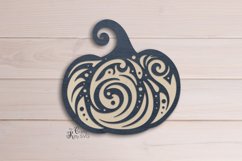 3D Pumpkin mandala SVG, 3D Pumpkin SVG, Layered Pumpkin SVG Product Image 1