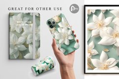 3D Jasmine Flowers | Digital Paper Product Image 3