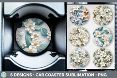 Bundle of six 3D Car Coaster designs.